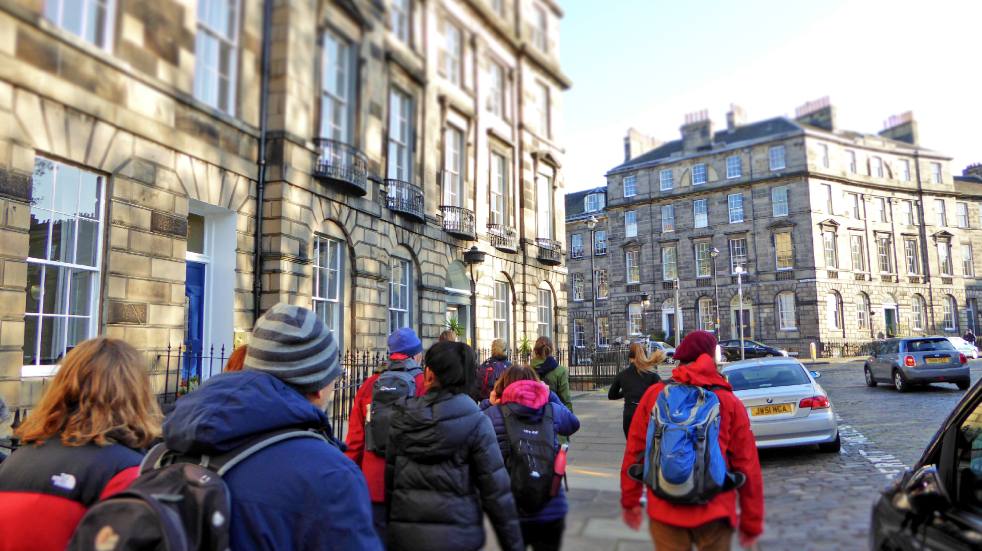 Ramblers on a city walk. Credit: Ben Dolphin